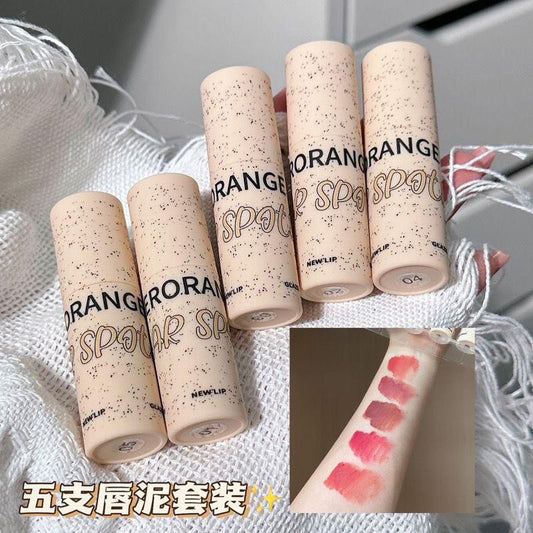 Herorange 5pcs Super Matte Dry Texture Lip Gloss