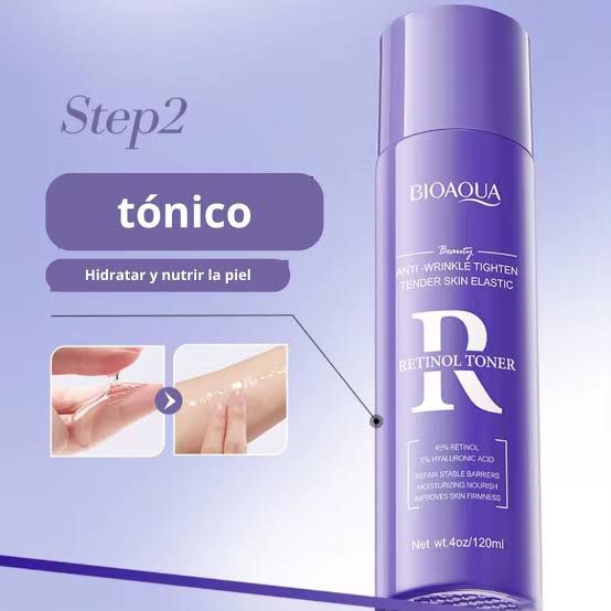 BIOAQUA Retinol Anti Wrinkle Firming Face Toner Whitening Moisturizing Brightening Facial Serum Facial Toner 120ml