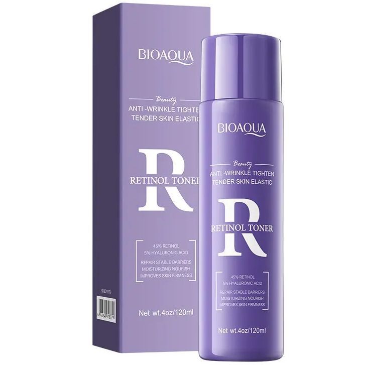BIOAQUA Retinol Anti Wrinkle Firming Face Toner Whitening Moisturizing Brightening Facial Serum Facial Toner 120ml